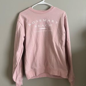 Light pink official rosemary beach crewneck